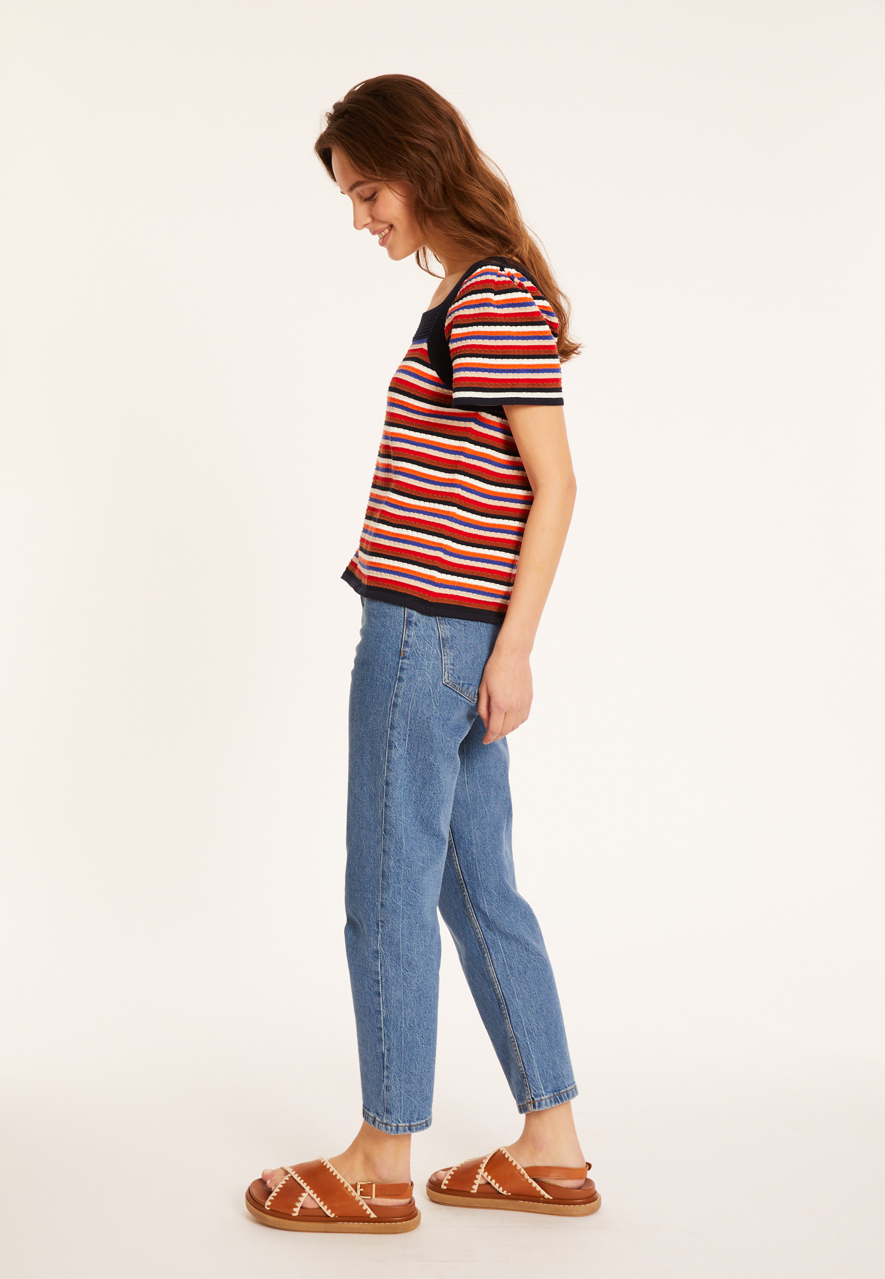 Organic cotton balloon sleeve T-shirt - Mezzo