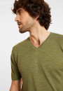 Slub linen V-neck T-shirt - Reuben