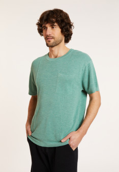 Flamed linen loose fitting t-shirt - Deon