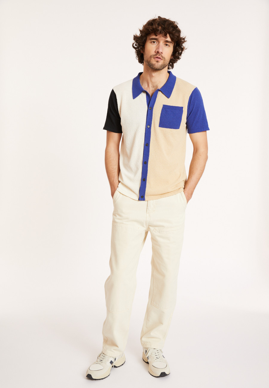 Chemise manches cortes en coton brossé - Donald