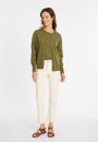 Cotton round neck cardigan - Manel
