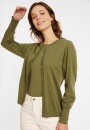 Cotton round neck cardigan - Manel