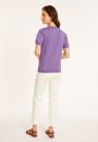 Round neck cotton T-shirt - Moon