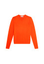 Crew neck sweater with logo in merino wool - Eddie