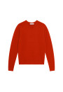 Crew neck sweater with logo in merino wool - Eddie