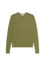 V-neck sweater with logo in merino wool - Elmo