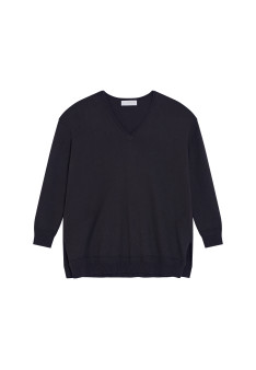 Organic cotton V-neck sweater - Meve
