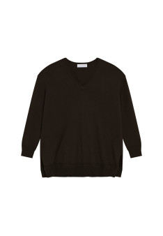 Organic cotton V-neck sweater - Meve