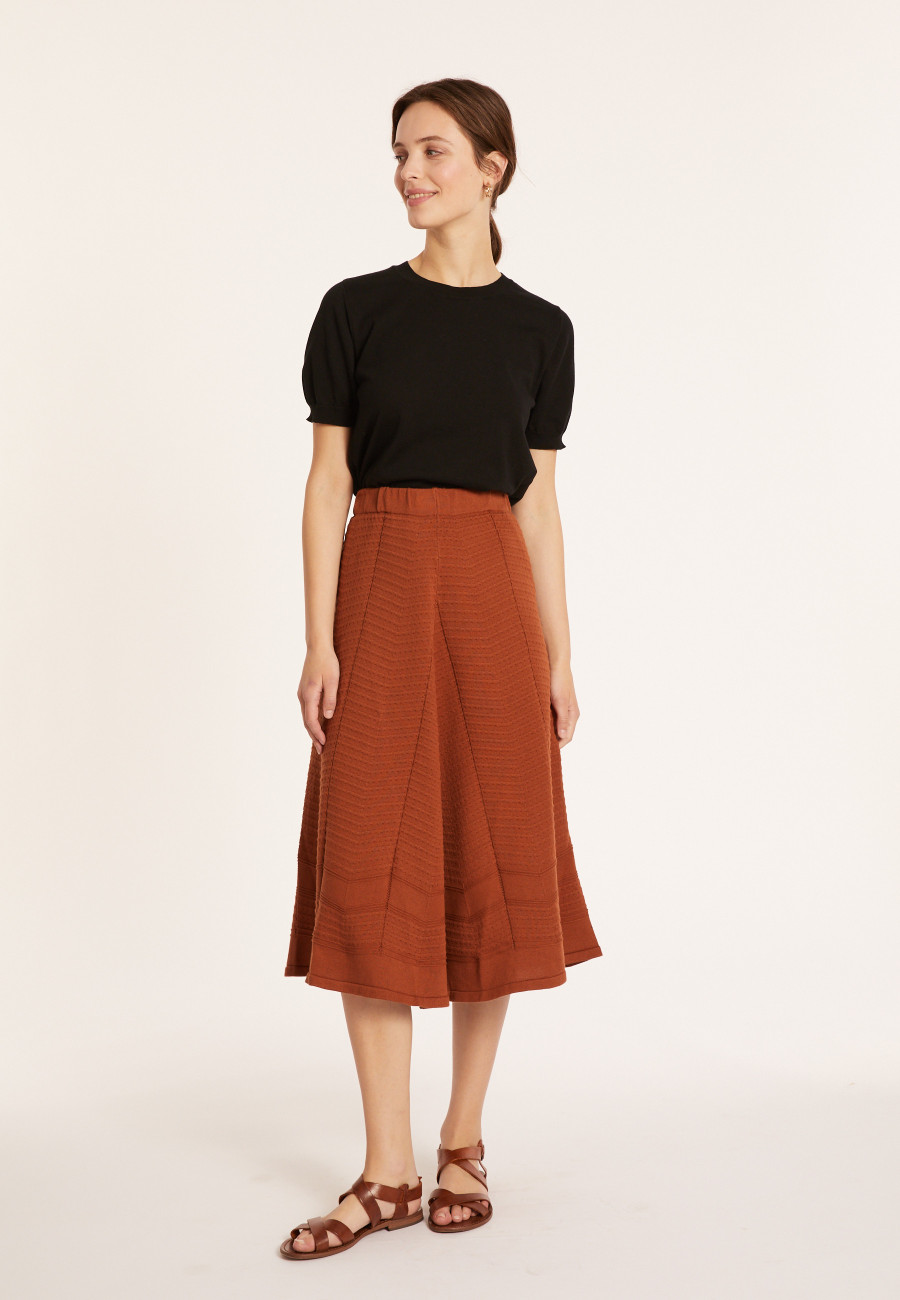 Camiseta de algodão com gola redonda - Moon