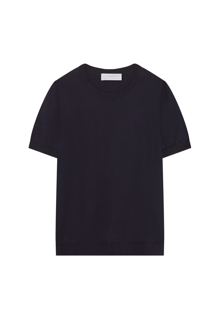 Camiseta de algodão com gola redonda - Moon