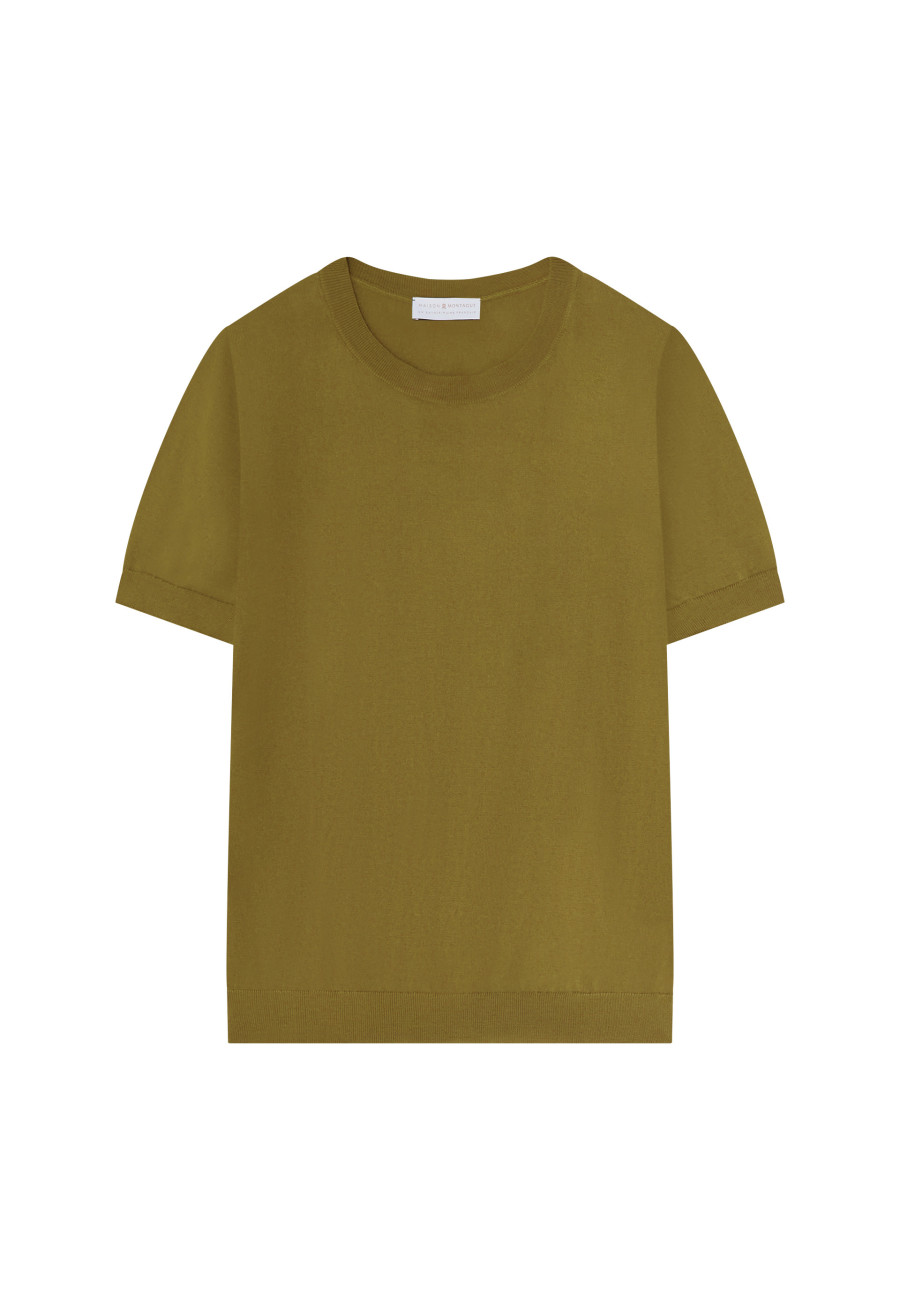 Camiseta de algodão com gola redonda - Moon