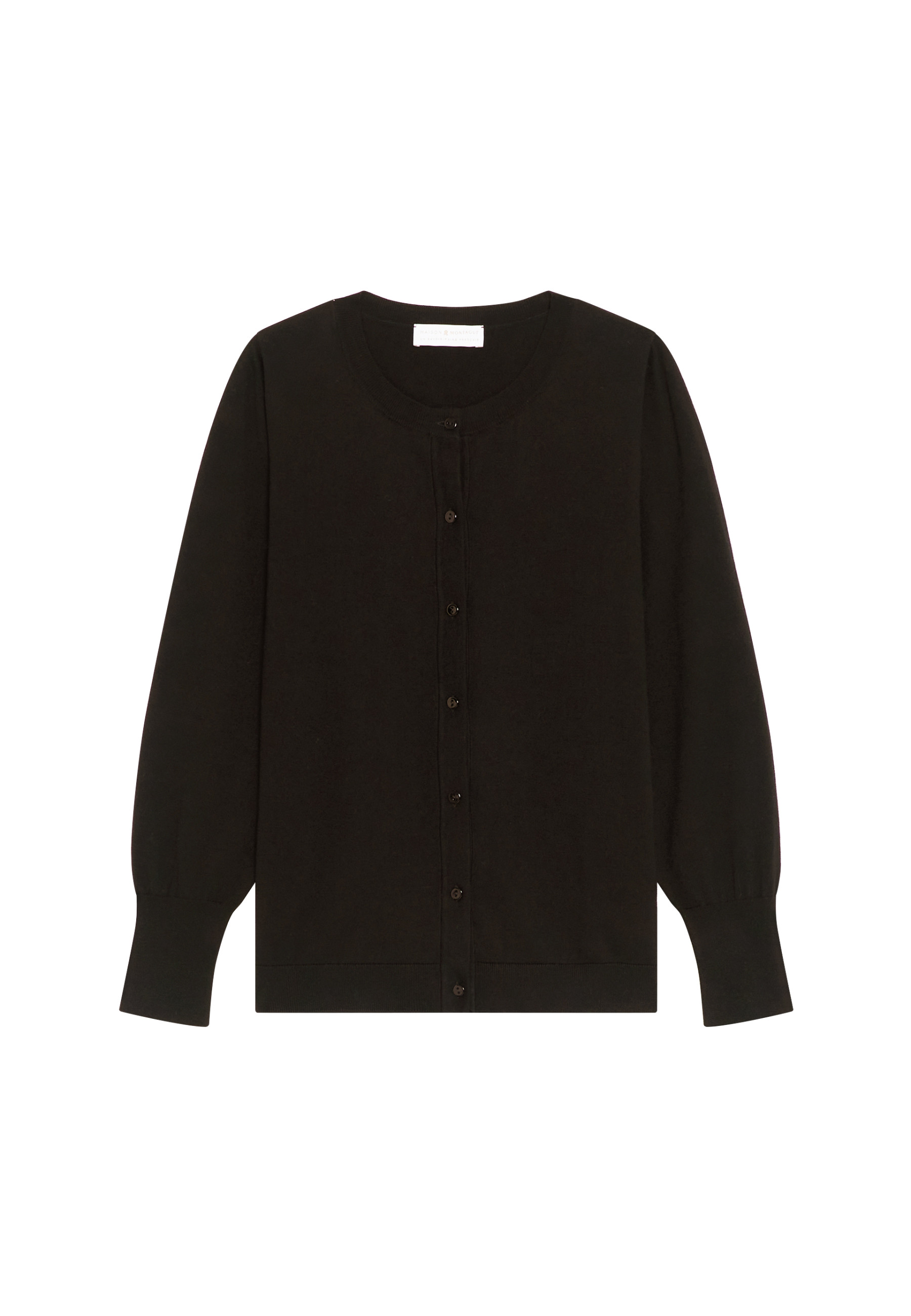 Cardigan col rond en coton bio - Manel