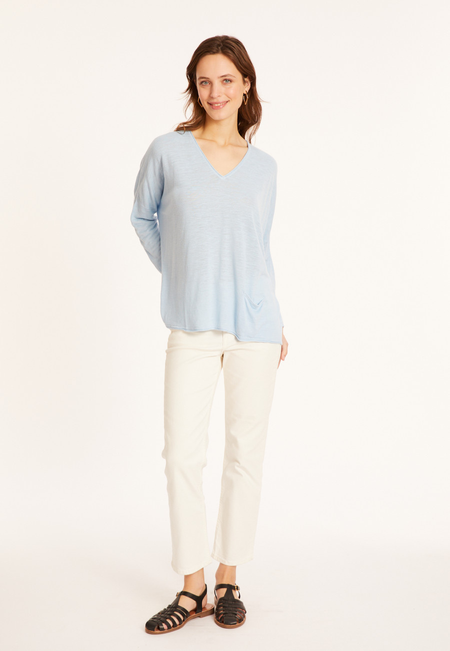 Loose-fit slub linen T-shirt - Balou