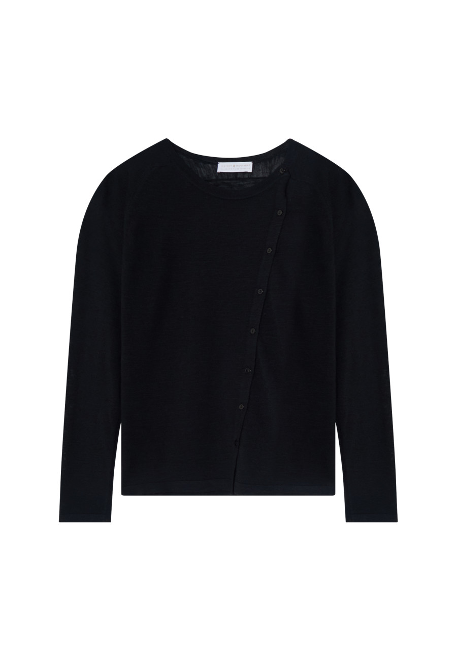 Colete botonné em lin flammé - Mado