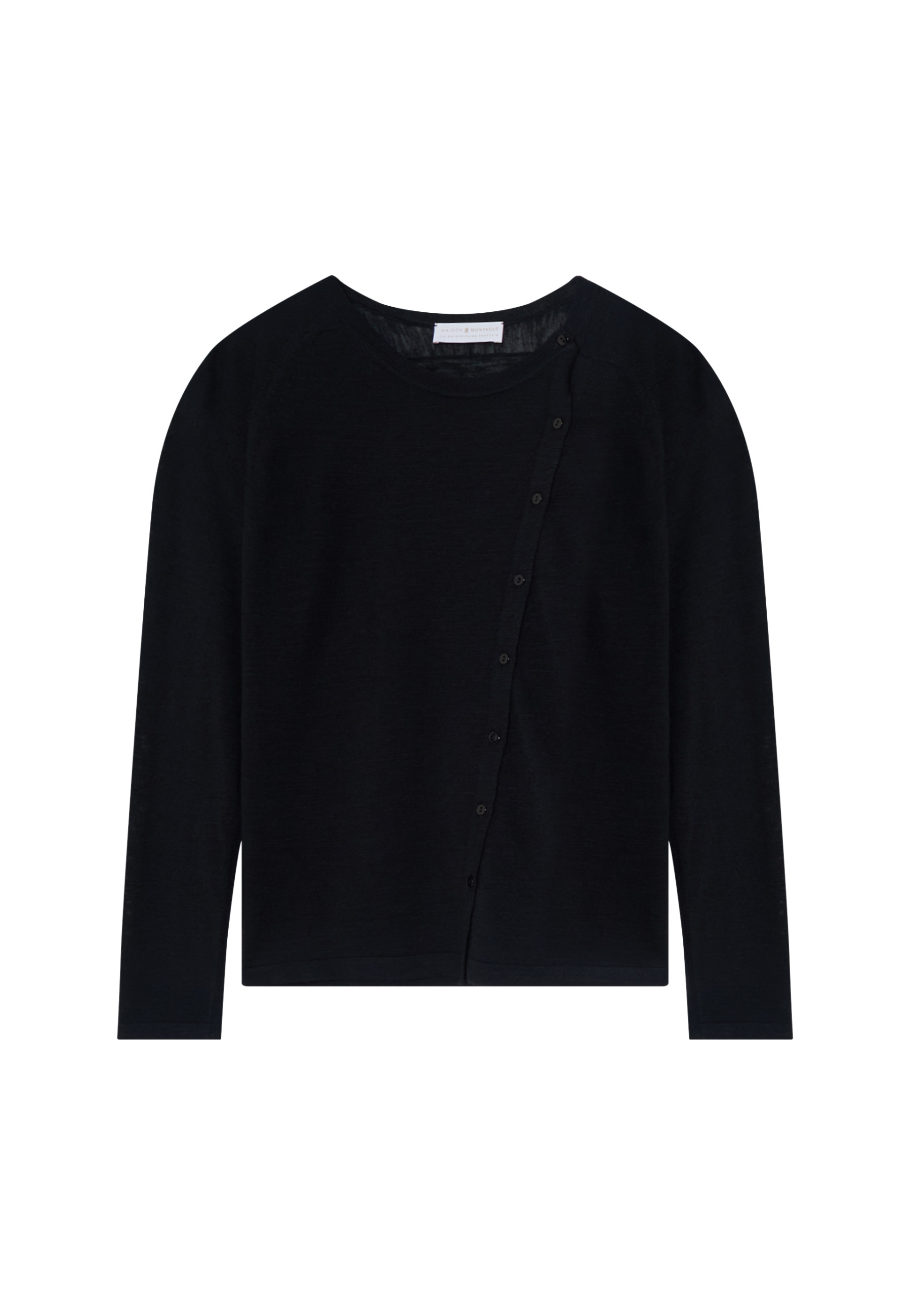 Gilet boutonné en lin flammé - Mado