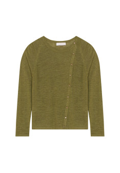 Gilet boutonné en lin flammé - Mado