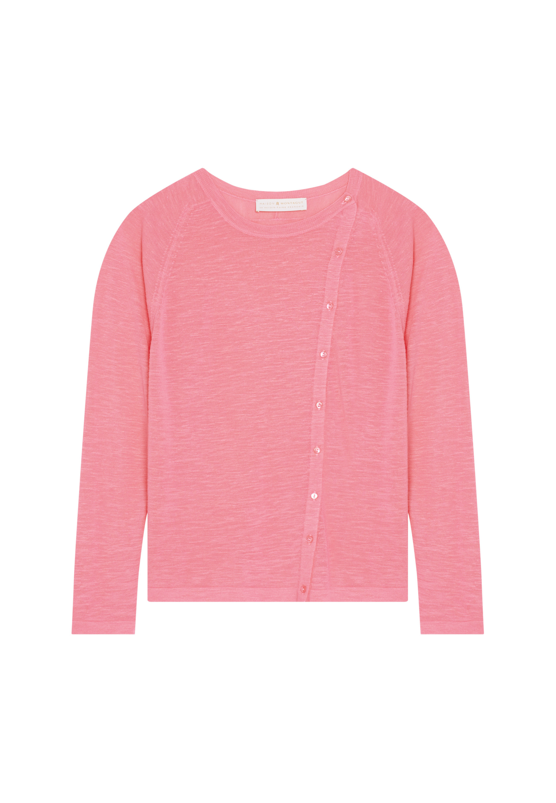 Flamed linen buttoned cardigan - Mado