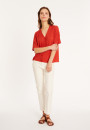 Flamed linen button-down t-shirt - Maddie