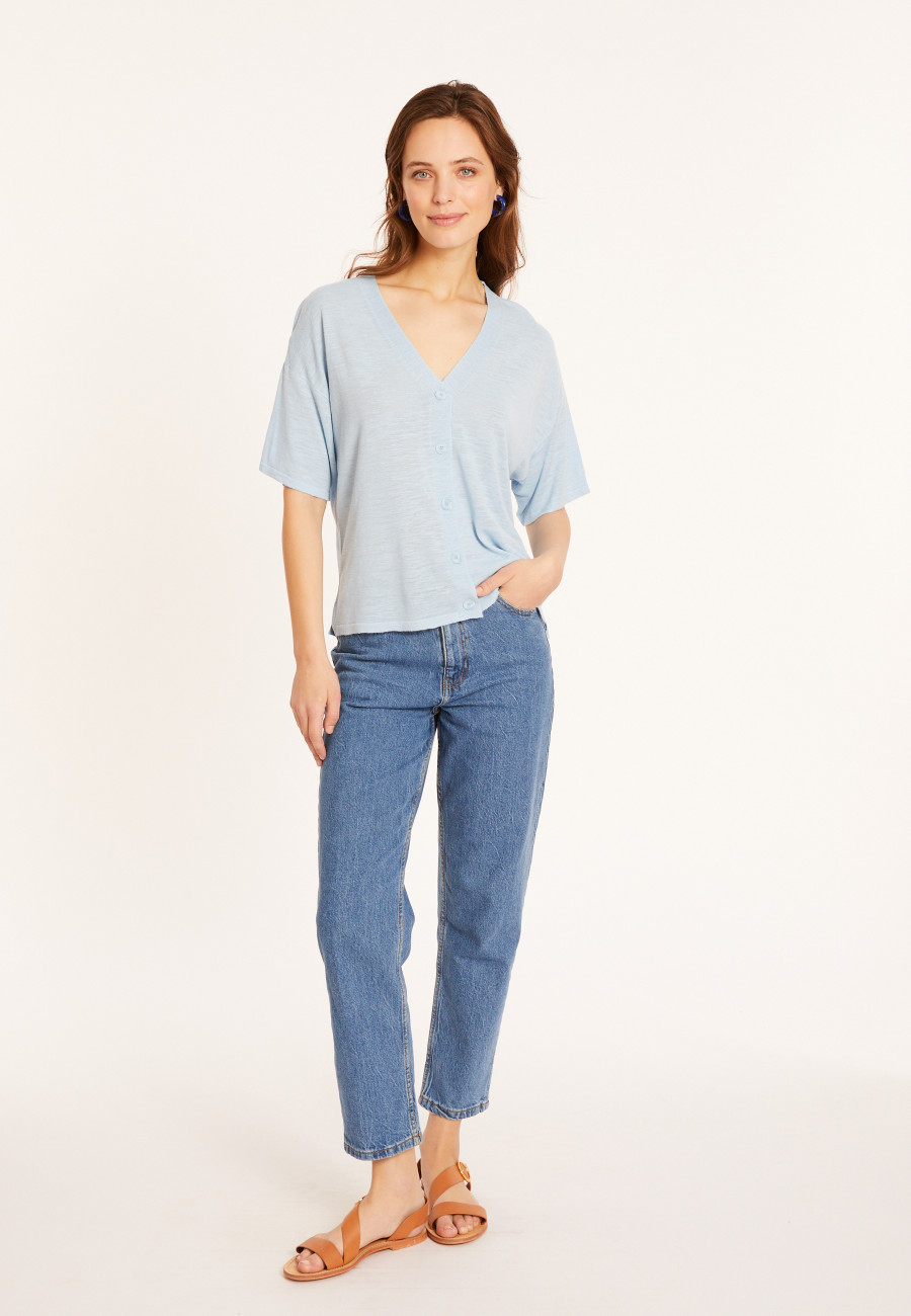 Camiseta en lin flammé - Maddie