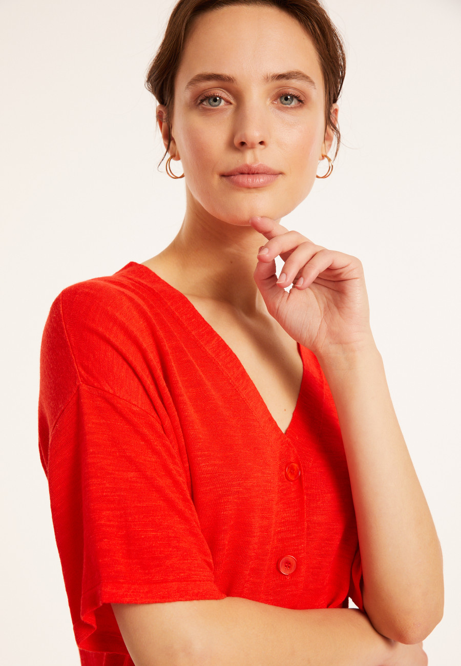 Camiseta en lin flammé - Maddie