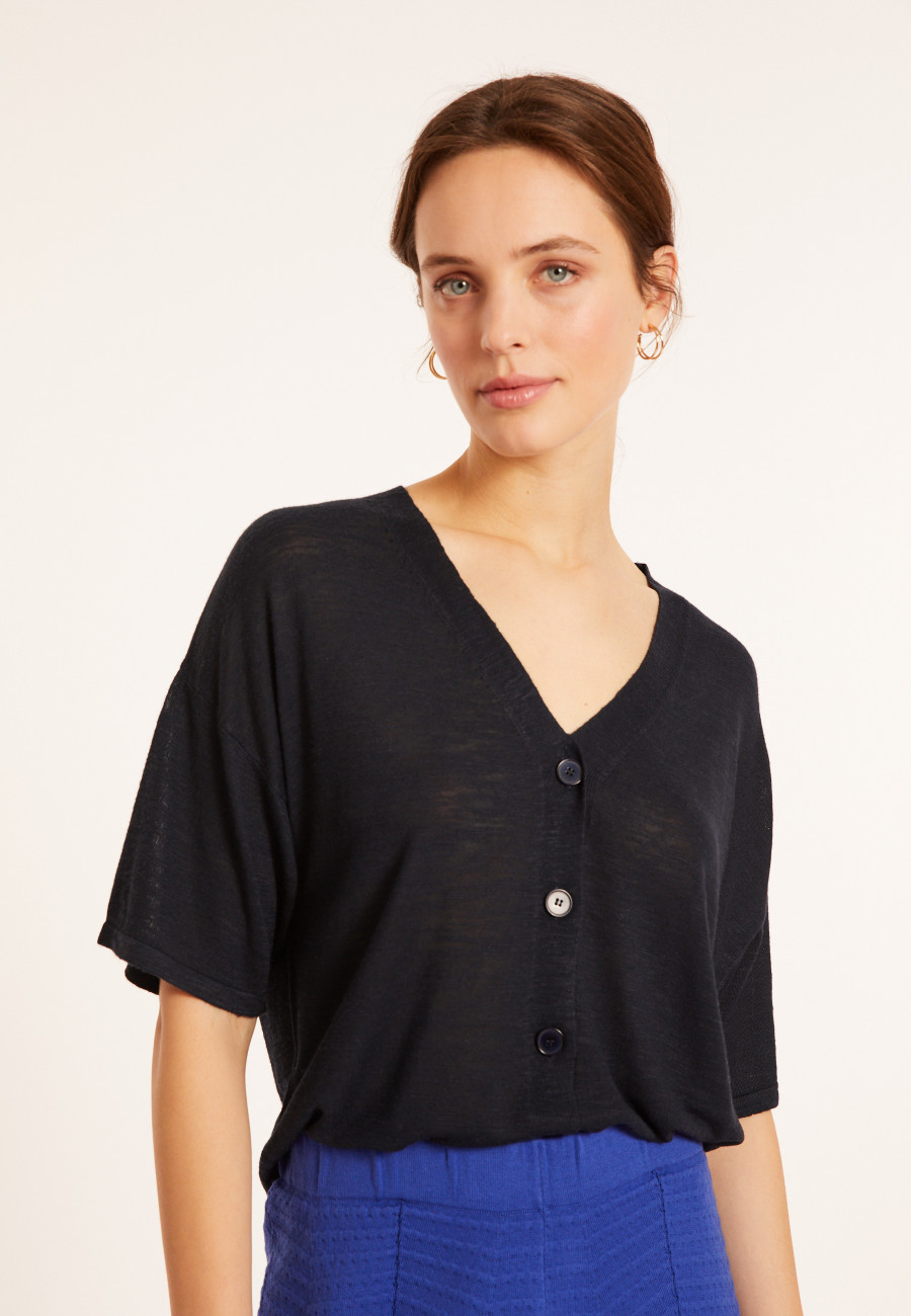 Camiseta en lin flammé - Maddie