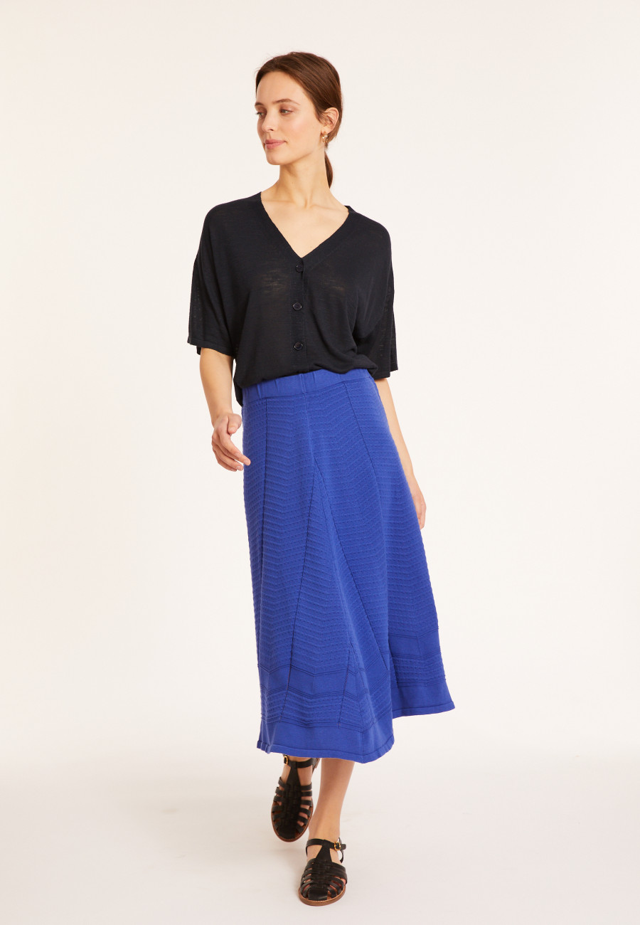 Flamed linen button-down t-shirt - Maddie