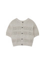 Openwork vest in cotton and linen - Maylisse