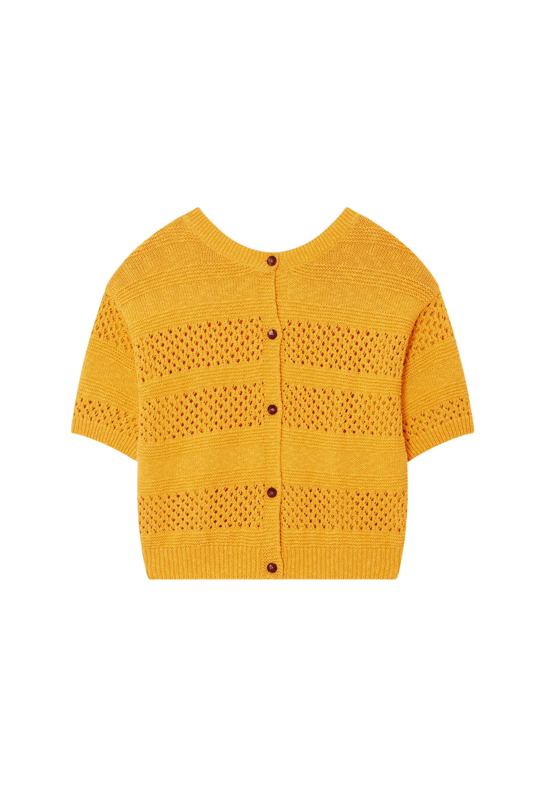 Openwork vest in cotton and linen - Maylisse