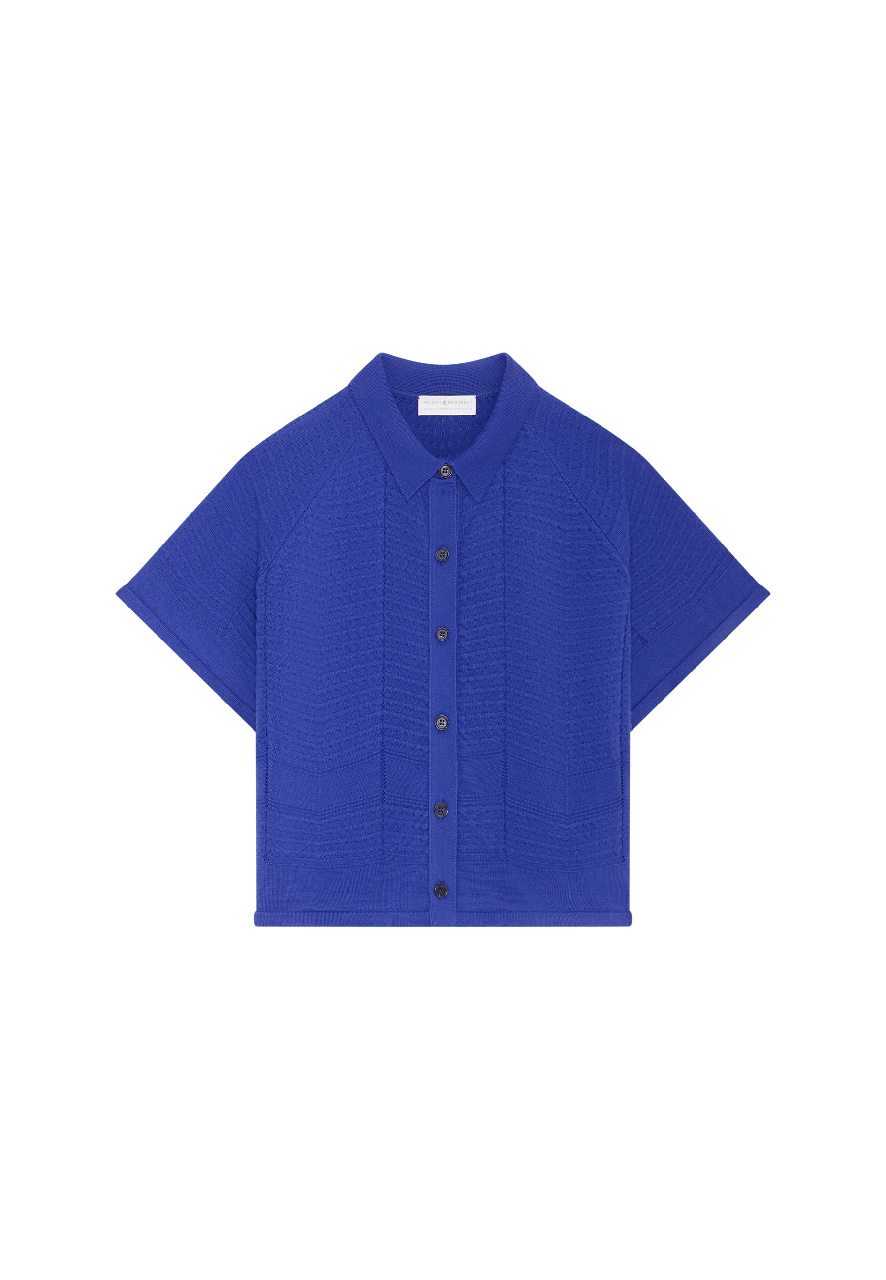 Chemisier manches courtes en coton - Medina 8041 majorelle - 03 Bleu foncé