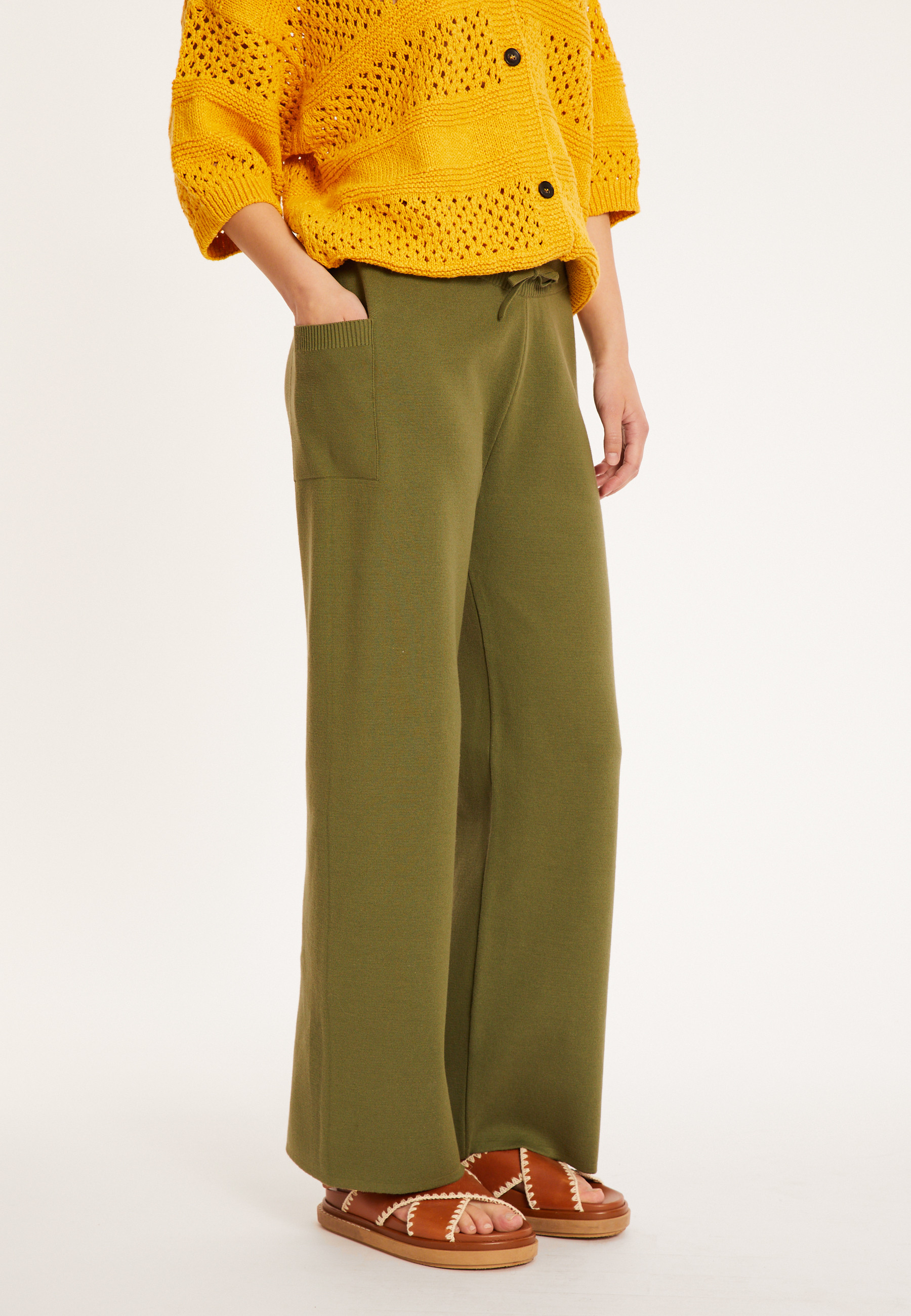 Pantalon à poches en coton - Mederise 8051 cactus - 83 Kaki