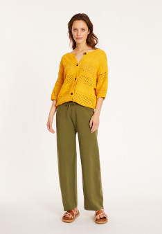 Pantalon à poches en coton - Mederise 8051 cactus - 83 Kaki