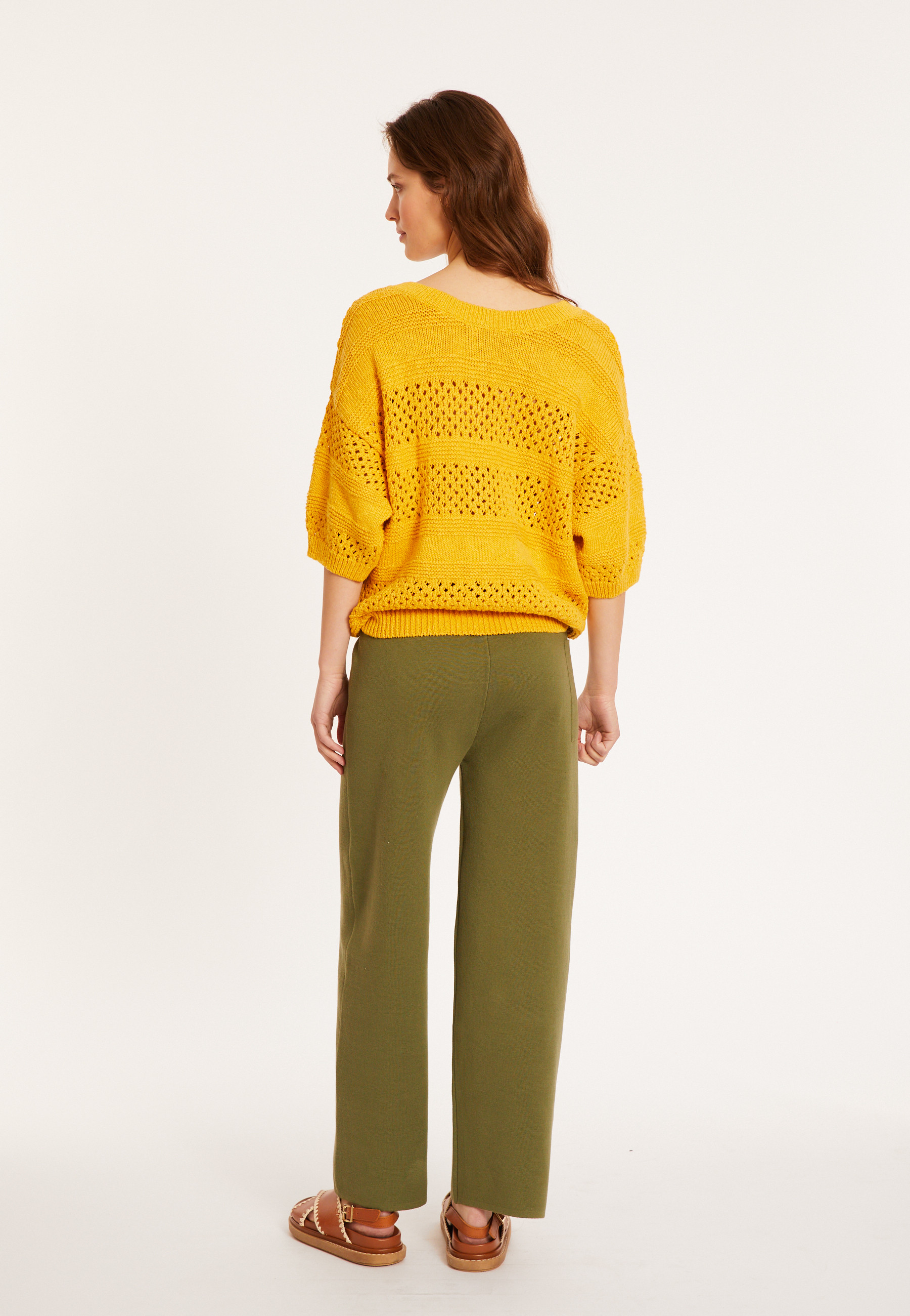 Pantalon à poches en coton - Mederise 8051 cactus - 83 Kaki