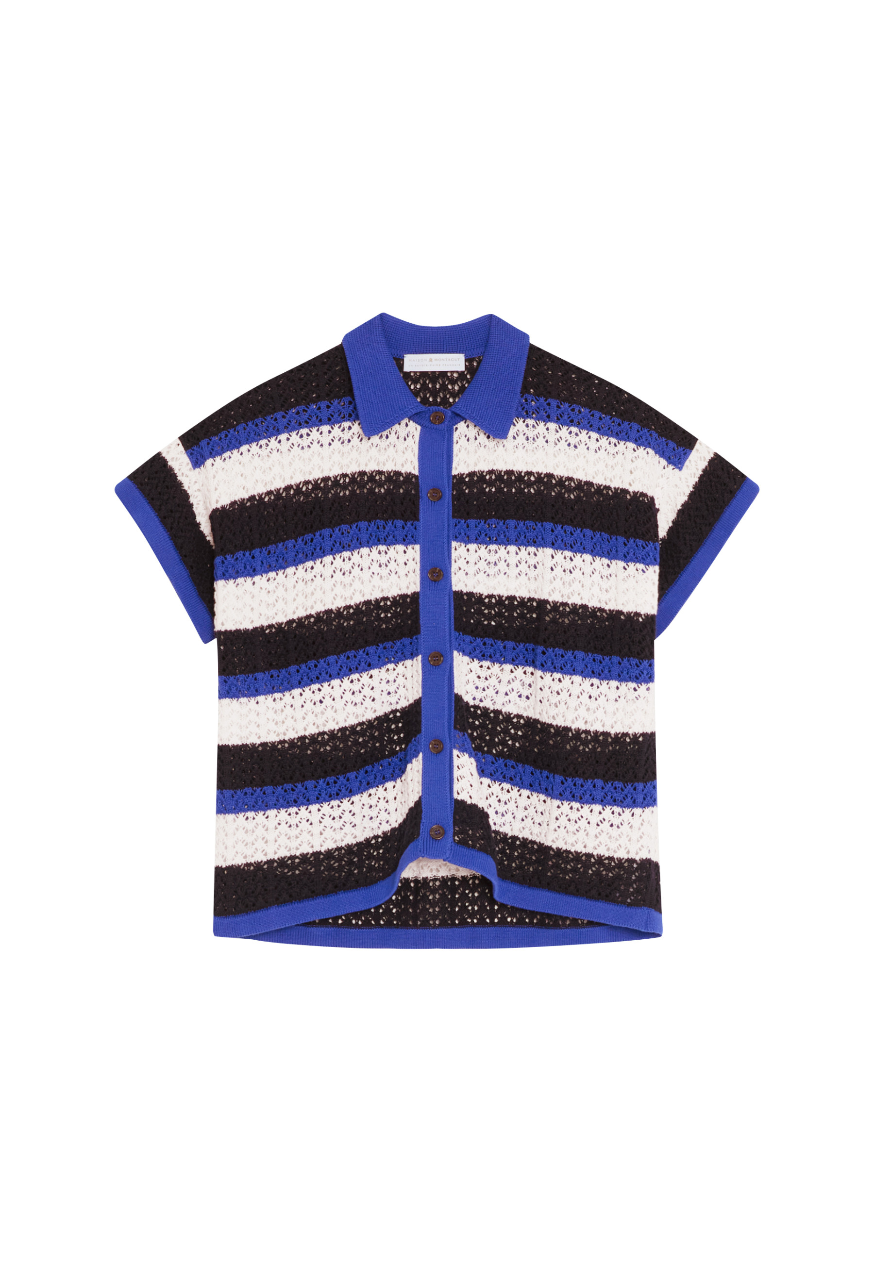 Organic cotton openwork blouse - Merlin