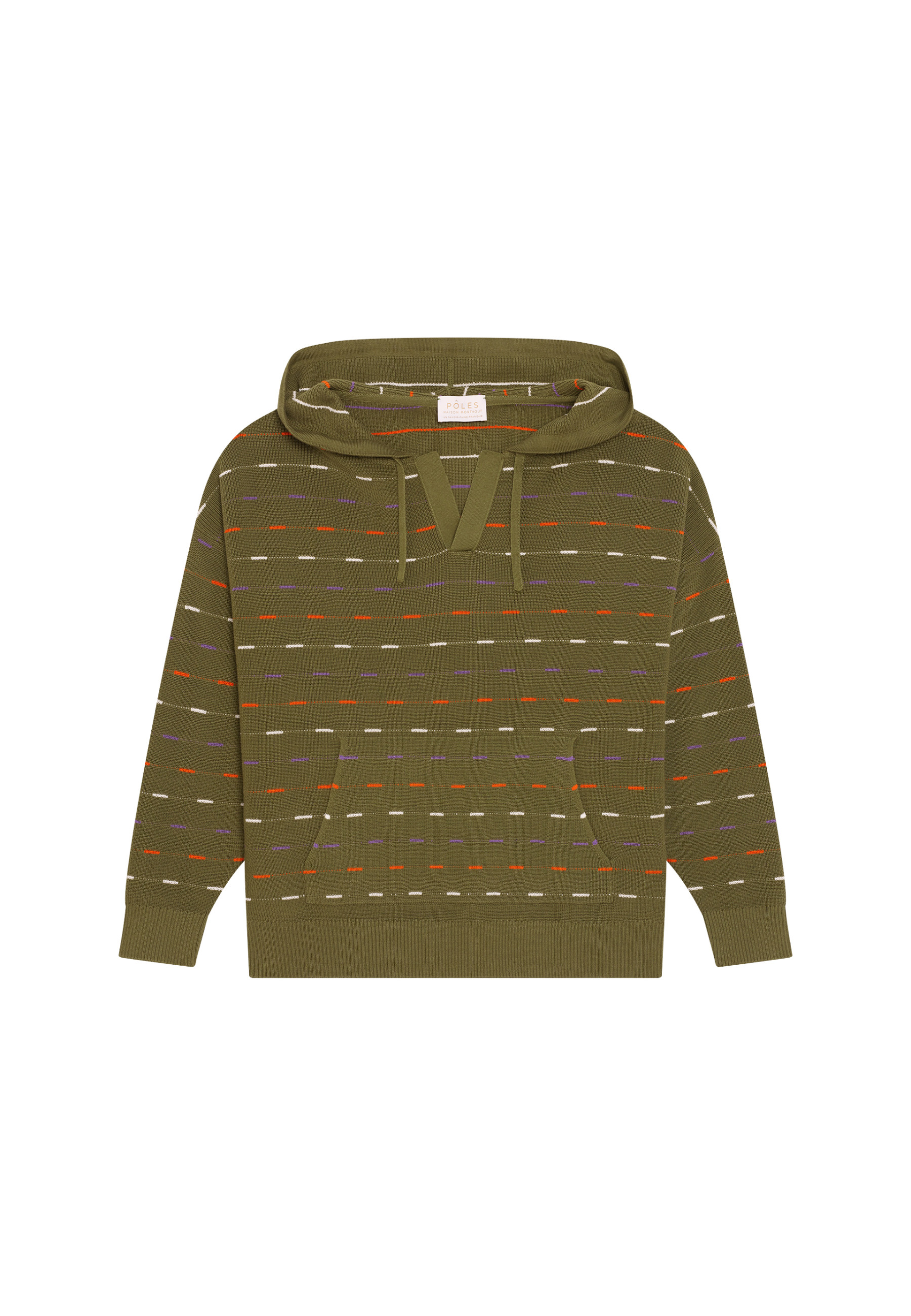 Hoodie en coton bio col tunisien - Melanie