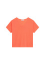 Loose V-neck brushed cotton T-shirt - Maden
