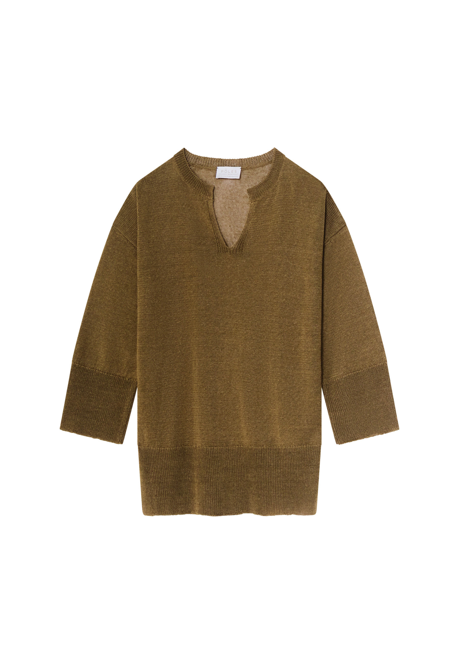 Loose linen V-neck tunic - Marielle