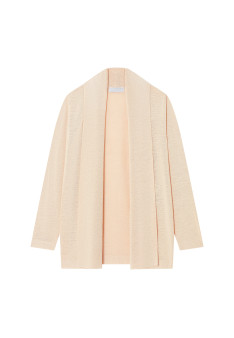 Gilet en lin flammé col châle - Maelle