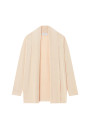 Flamed linen shawl collar cardigan - Maelle