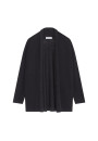 Flamed linen shawl collar cardigan - Maelle