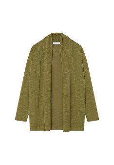 Gilet en lin flammé col châle - Maelle