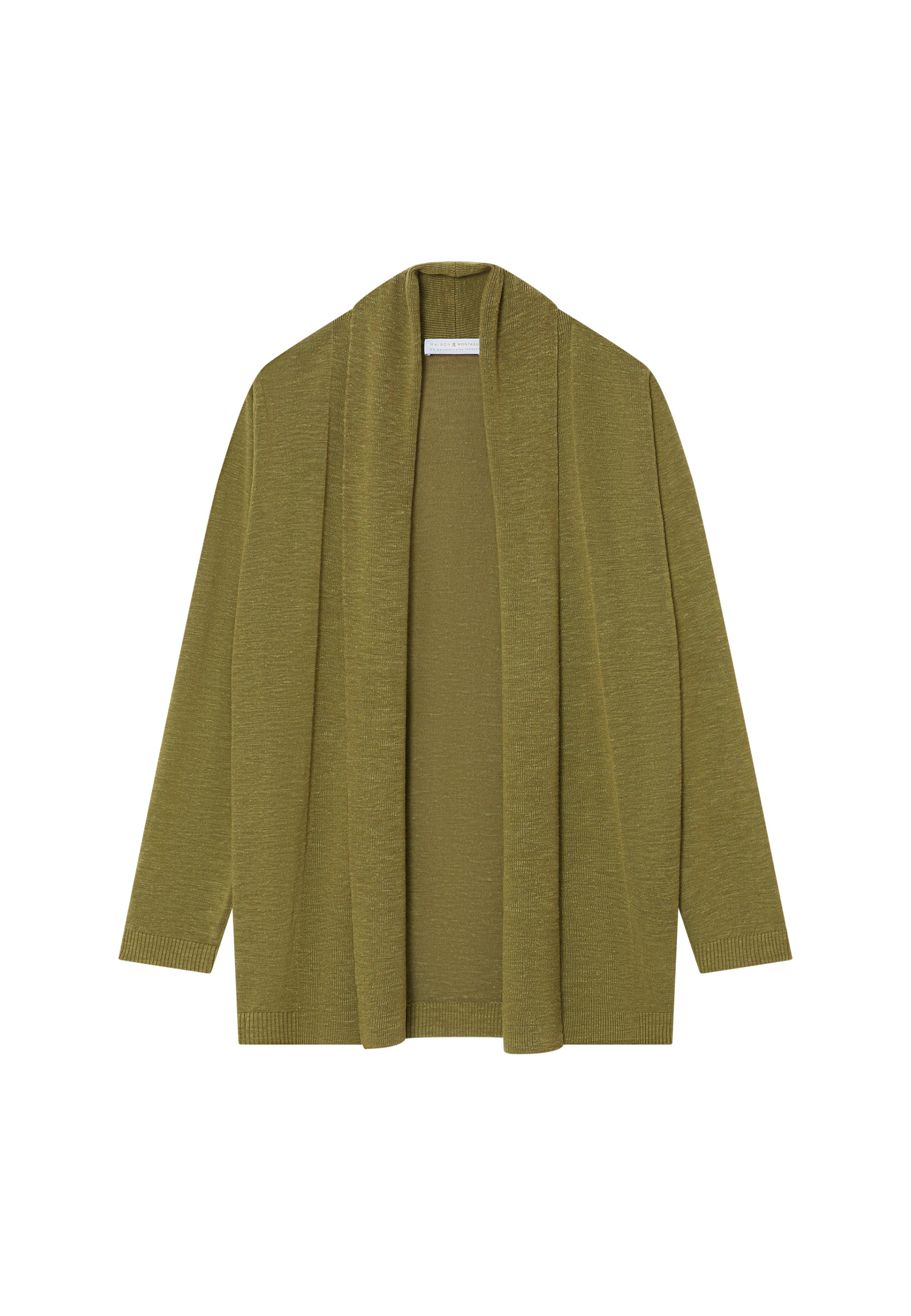 Gilet en lin flammé col châle - Maelle