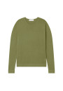 Round-neck merino wool sweater with rolled finishes - Rythme