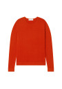Round-neck merino wool sweater with rolled finishes - Rythme