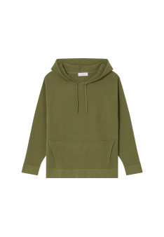Hooded hoodie with pockets in cotton - Damien
