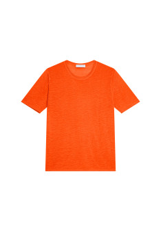 Slub linen round neck T-shirt - Renaud