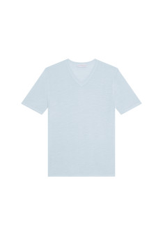 Slub linen V-neck T-shirt - Reuben