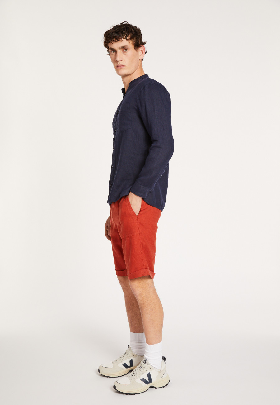 Camisa en lin col tunisien - Dean