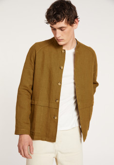 Linen buttoned jacket with pockets - Dallas
