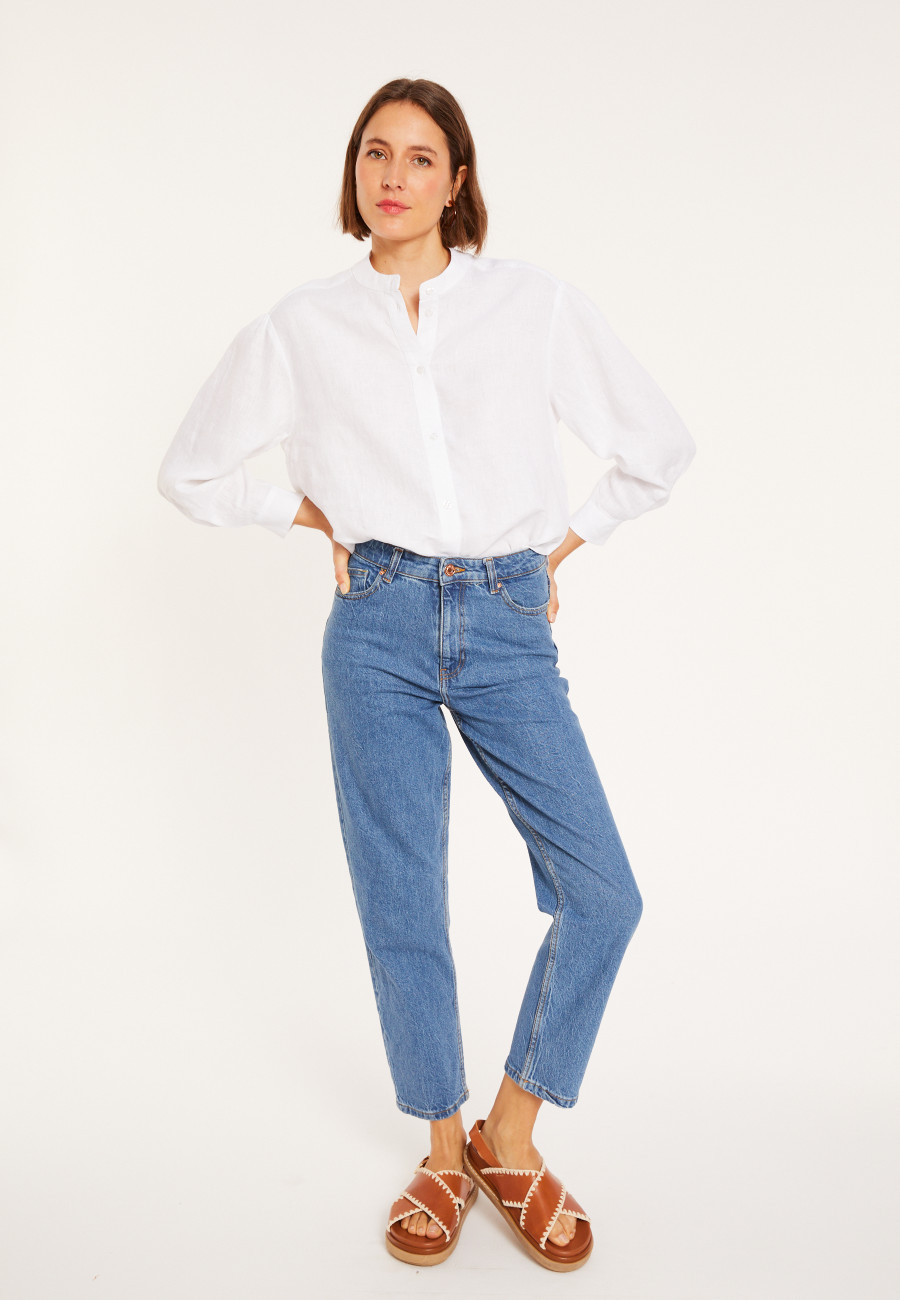 Blusa en lin col tunisien - Vania