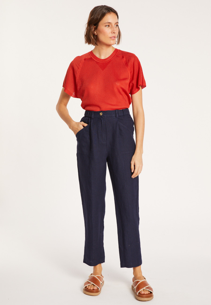 Linen pocket pants - Victoire